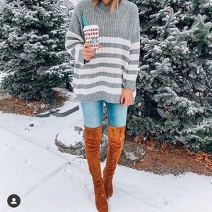 Goodnight macaroon Gracia striped knitted sweater